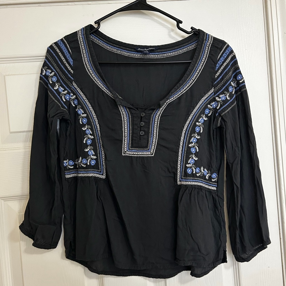 American Eagle 3/4 Sleeve Top XS
